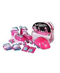 Chicago Adjustable Inline Training Skate 8pc Combo Set - Size M (1-4)