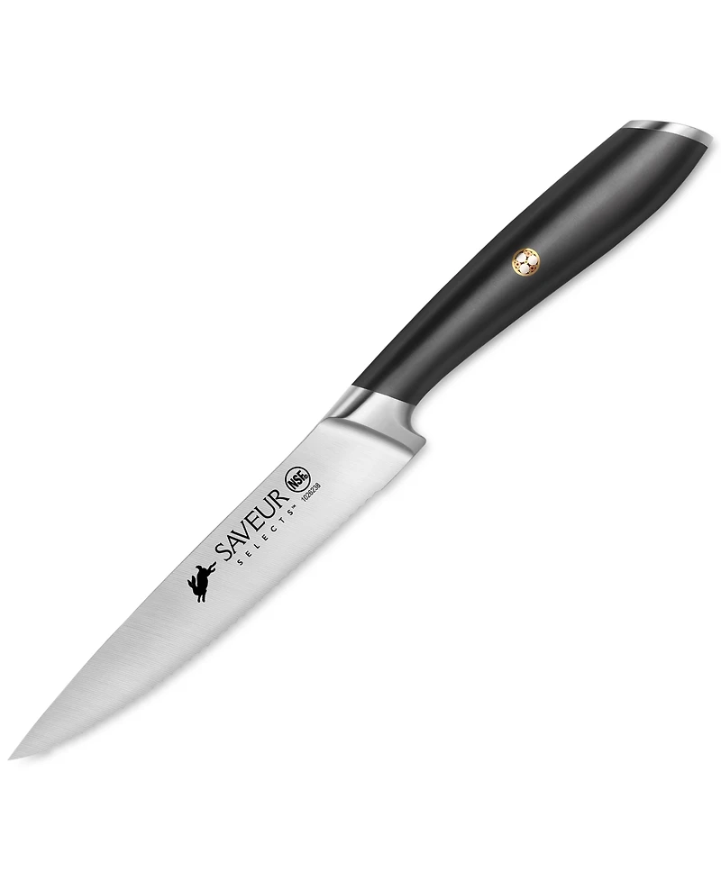 Saveur Selects Voyage Series 5" Forged German Steel Serrated Utility Knife