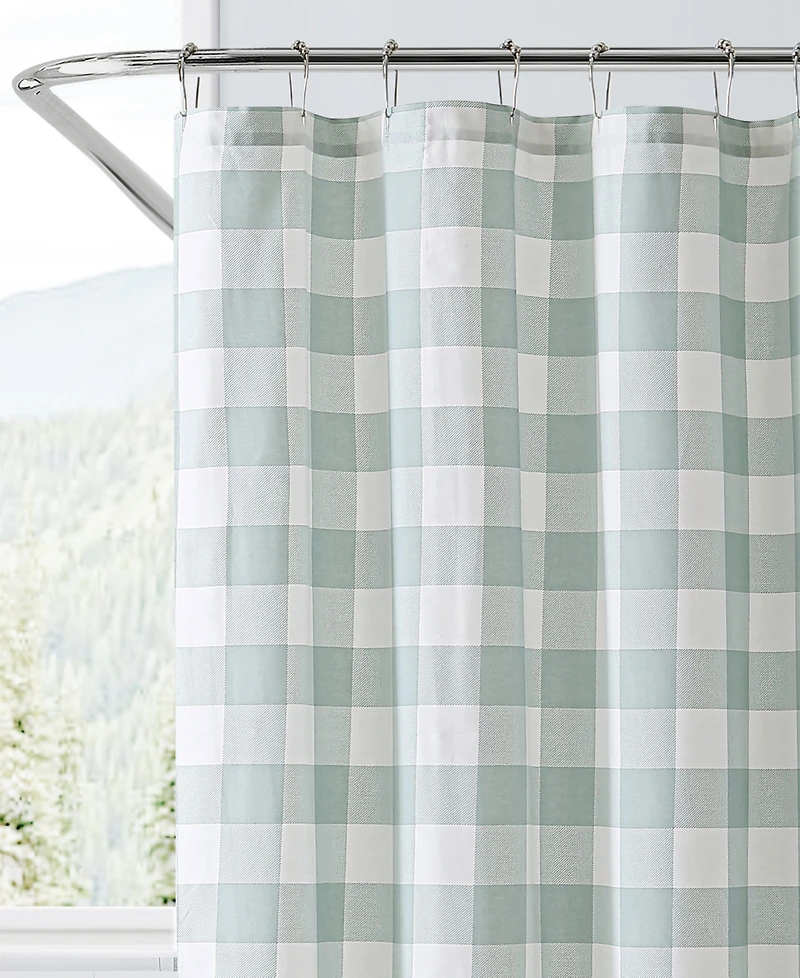 Eddie Bauer Cabin Plaid Cotton Shower Curtain, 72" x 72"