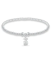Bead Jackfruit Charm Bracelet in Silver Plate