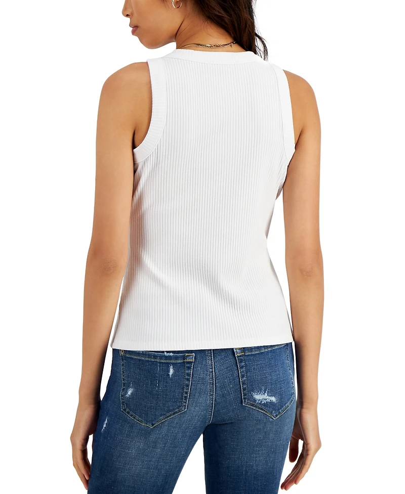 I.n.c. International Concepts Women's Ribbed Crewneck Tank, Created for Macy's