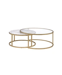 Acme Furniture Shanish 2-Piece Nesting Table Set
