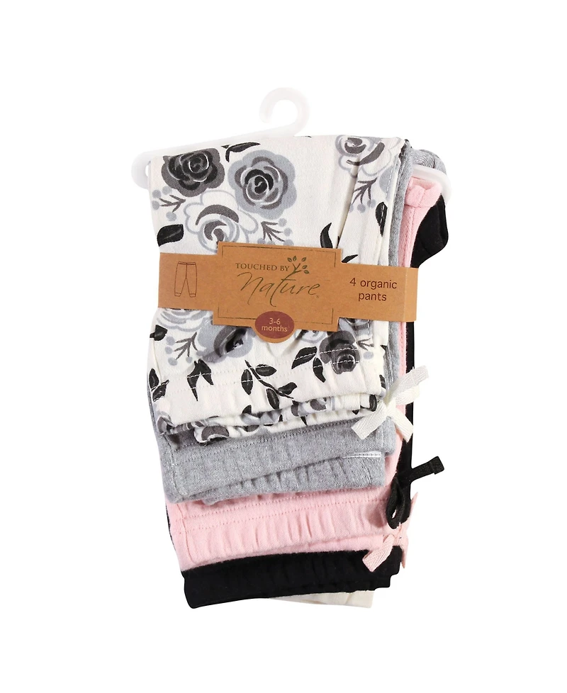 Touched by Nature Baby Girls Soft Natural Cotton Bottoms
