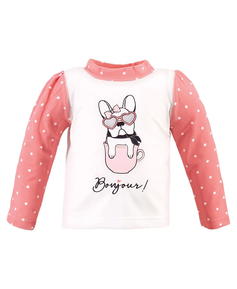 Hudson Baby Girls Swim Rashguard Set