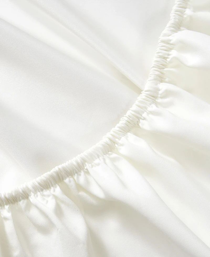 Nautica Solid Cotton Rich Blend Fitted Sheet