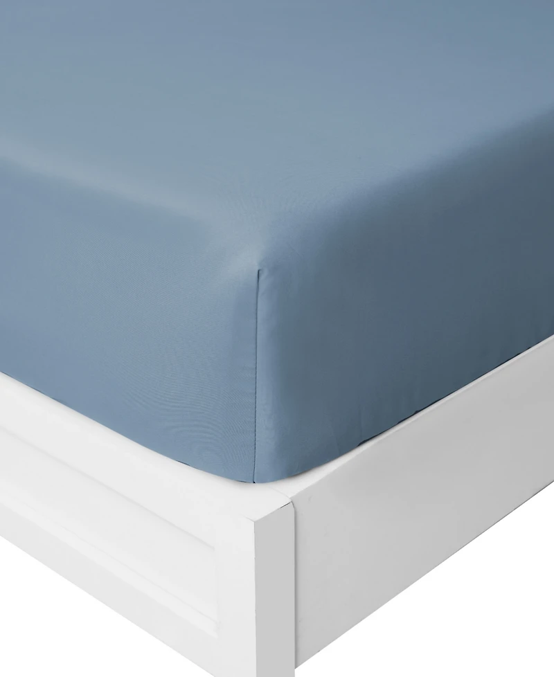 Nautica Solid Cotton Rich Blend Fitted Sheet