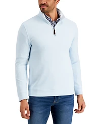 Club Room Men's Birdseye Quarter-Zip Pullover