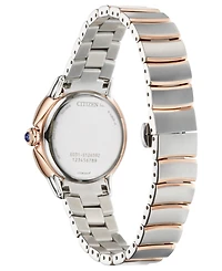 Citizen Eco-Drive Women's Ceci Diamond Accent Two-Tone Stainless Steel Bracelet Watch 32mm