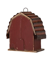 Glitzhome Rustic Barn Birdhouse, 10.25"