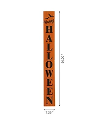 Glitzhome 60" Wooden Happy Halloween Porch Sign