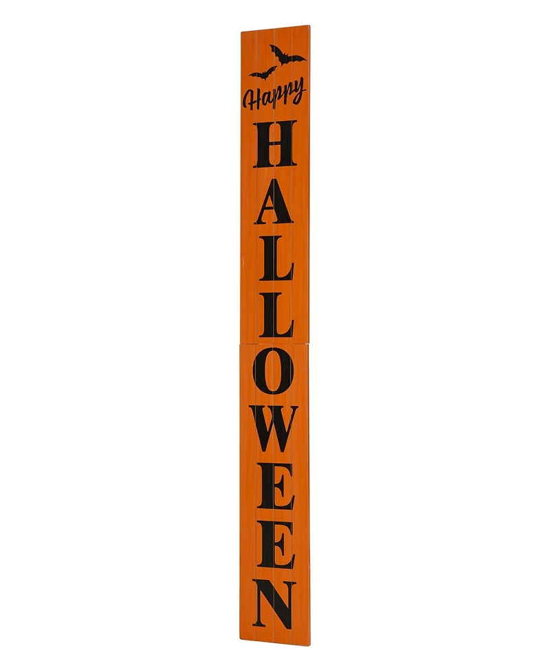 Glitzhome 60" Wooden Happy Halloween Porch Sign