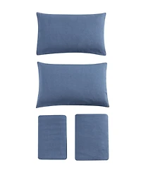 Eddie Bauer Solid 100% Cotton Flannel 4-Piece Sheet Set, Full