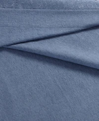 Eddie Bauer Solid 100% Cotton Brushed Flannel -Pc. Sheet Set