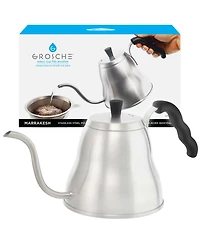 Grosche Marrakesh Stainless Steel Gooseneck Pour Over Dripper Kettle , 34 fl oz Capacity
