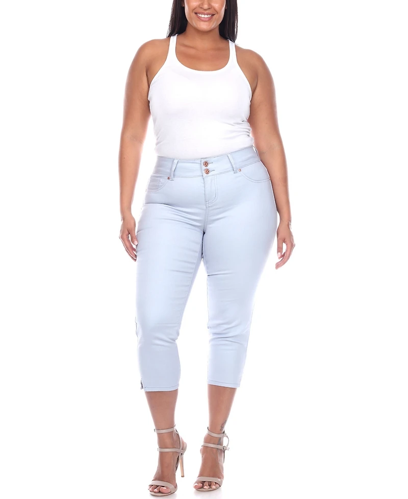 White Mark Plus Capri Jeans