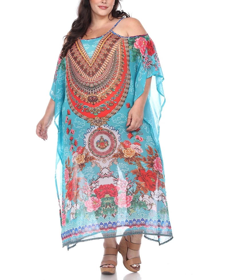 Plus Sheer Maxi Caftan