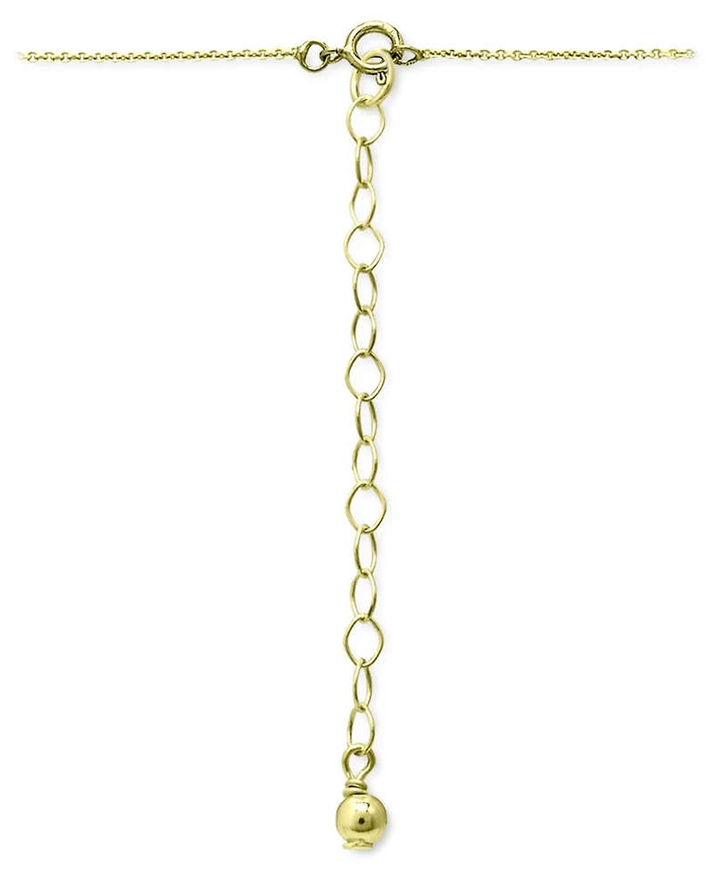 Giani Bernini Cubic Zirconia Initial Pendant Necklace, 16" + 2" extender, Created for Macy's