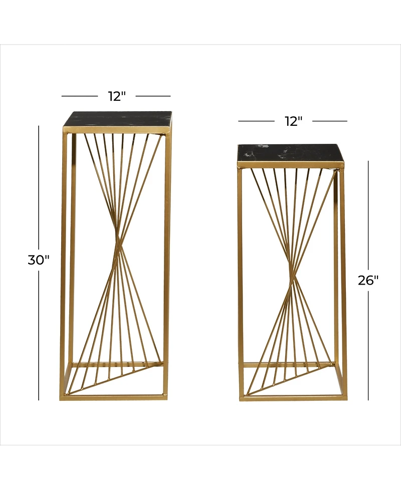 Contemporary Accent Table, Set of 2