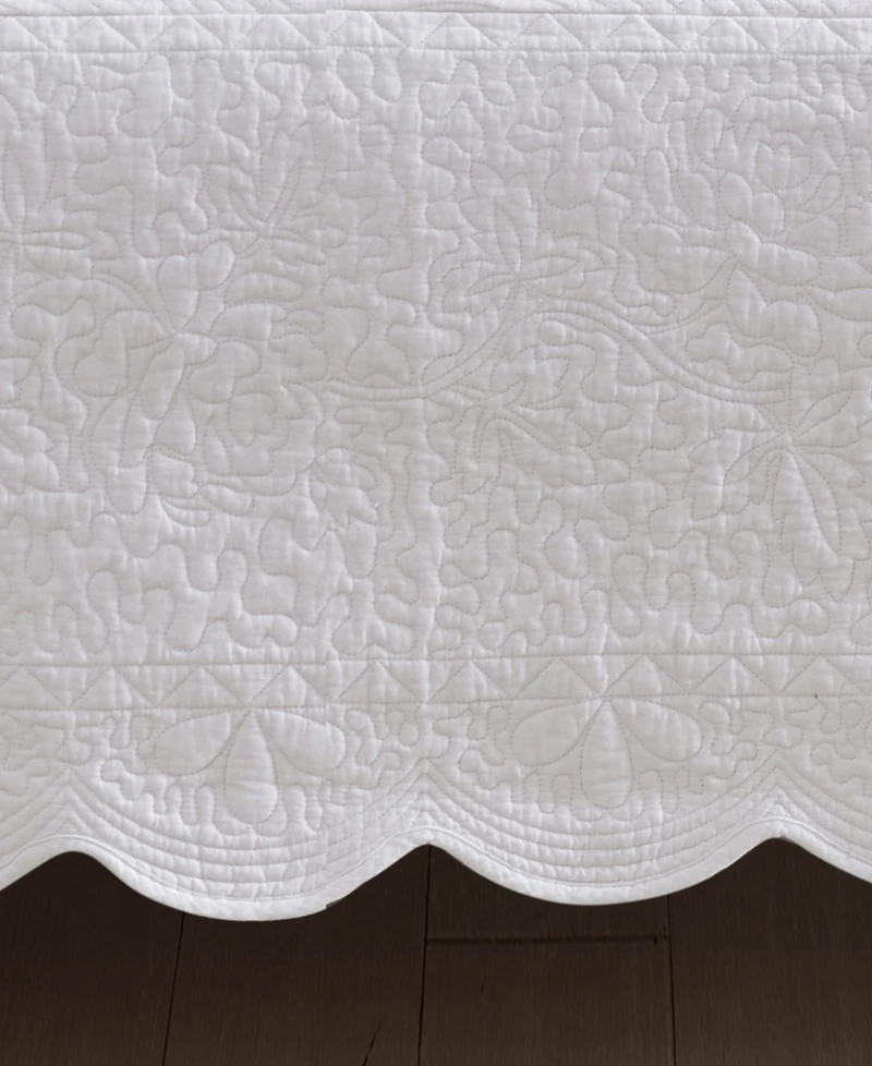 Laura Ashley Solid Trellis Cotton 4-Pc. Quilt Set, Daybed