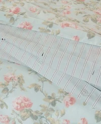 Laura Ashley Madelynn Cotton Reversible Duvet Cover Sets