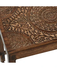 Wood Eclectic Accent Table