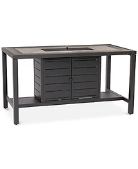 Closeout! Montreal Outdoor Rectangular Fire Pit, Created for Macy's