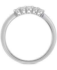 Diamond Curved Anniversary Ring (1/3 ct. t.w.) 14k White Gold