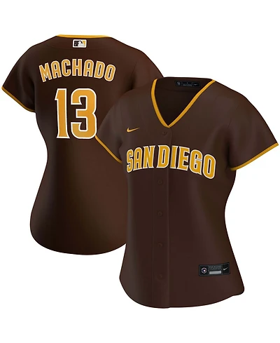 Women's Manny Machado Brown San Diego Padres Road Replica Player Jersey