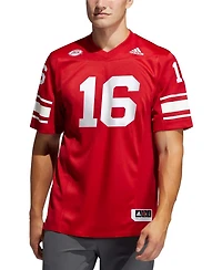 Men's #16 Red Louisville Cardinals Premier Strategy Football Jersey