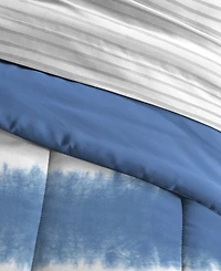 Dream Factory Tie Dye Stripe 7-Piece Comforter Set, Full