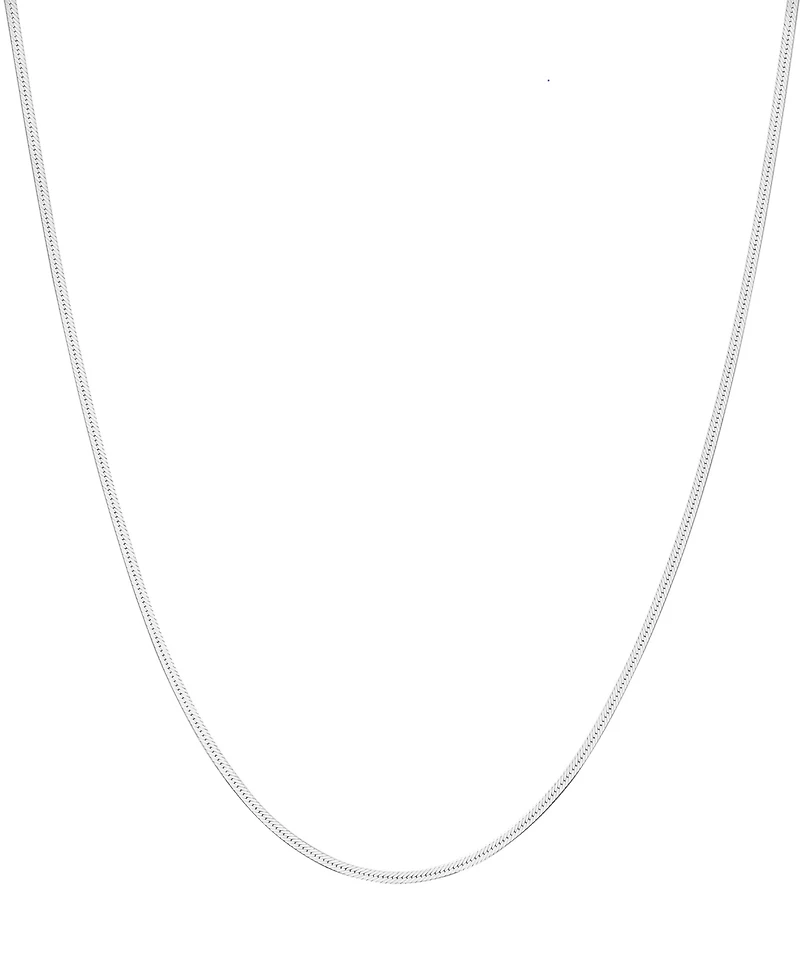 Giani Bernini 20" Herringbone Chain in 18K Gold over Sterling Silver Necklace and Sterling Silver