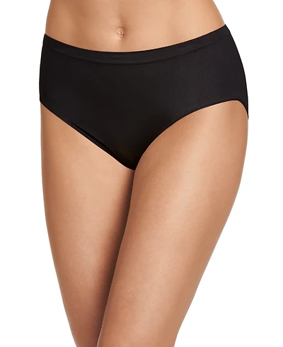 Jockey Smooth and Shine Seamfree Heathered Hipster Underwear 2187, available in extended sizes