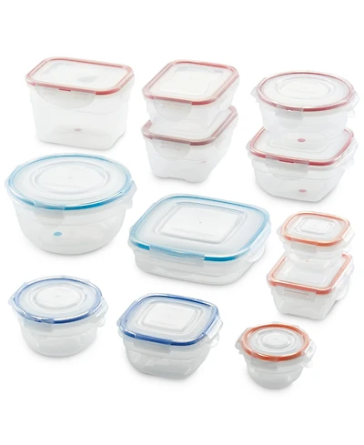Lock n Lock Easy Essentials 24-Pc. Color Mates Storage Container Set