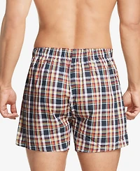 Tommy Hilfiger Men's 3-Pack Classic Printed Cotton Poplin Boxers