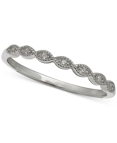 Giani Bernini Cubic Zirconia Beaded Band, Created for Macy's