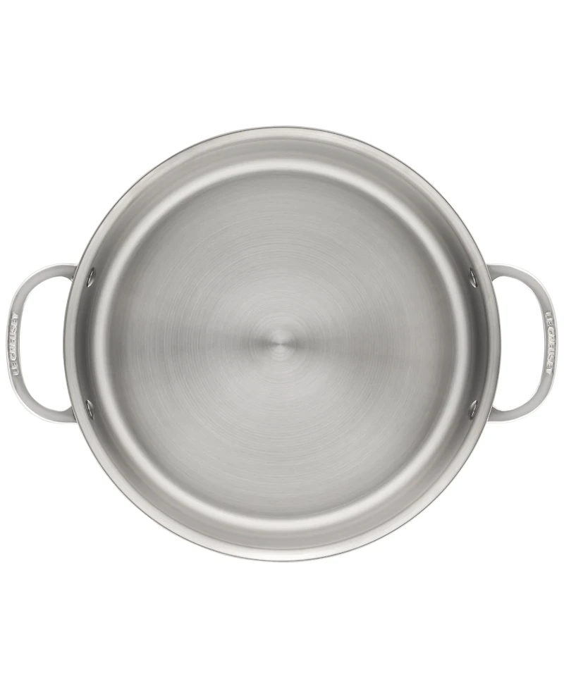 Le Creuset 4.5 Quart Stainless Steel Rondeau with Lid