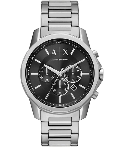 A|X Armani Exchange Men's Chronograph Stainless Steel Bracelet Watch 44mm