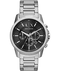 A|X Armani Exchange Men's Chronograph Stainless Steel Bracelet Watch 44mm