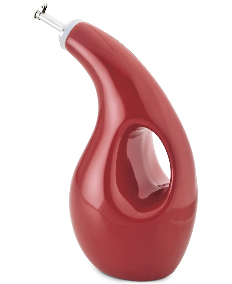 Rachael Ray Ceramic Evoo Oil and Vinegar Dispensing Bottle, 24-Ounce