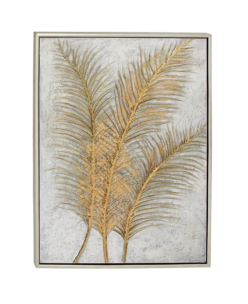 CosmoLiving by Cosmopolitan Gold Glam Canvas Wall Art, 48 x 36