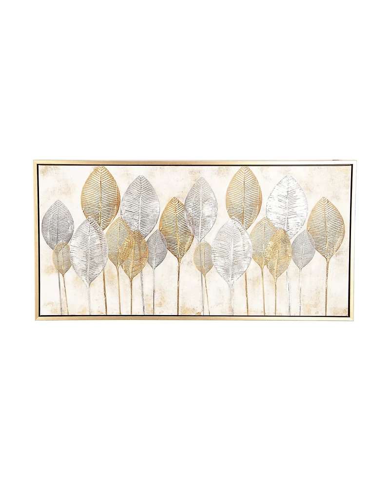 CosmoLiving by Cosmopolitan Brown Contemporary Canvas Wall Art, 27 x 55