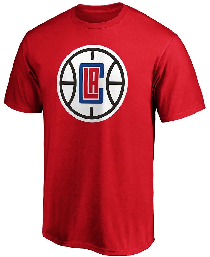 Men's Red La Clippers Primary Team Logo T-shirt