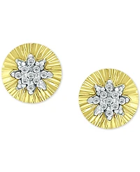 Giani Bernini Cubic Zirconia Star Cluster Disc Stud Earrings, Created for Macy's