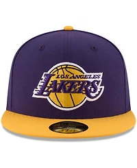 New Era Men's Los Angeles Lakers Official Team Color 2Tone 59FIFTY Fitted Cap