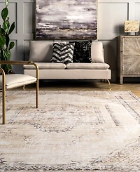 nuLoom Aurora HJAU04A Machine-Washable 5' x 8' Area Rug