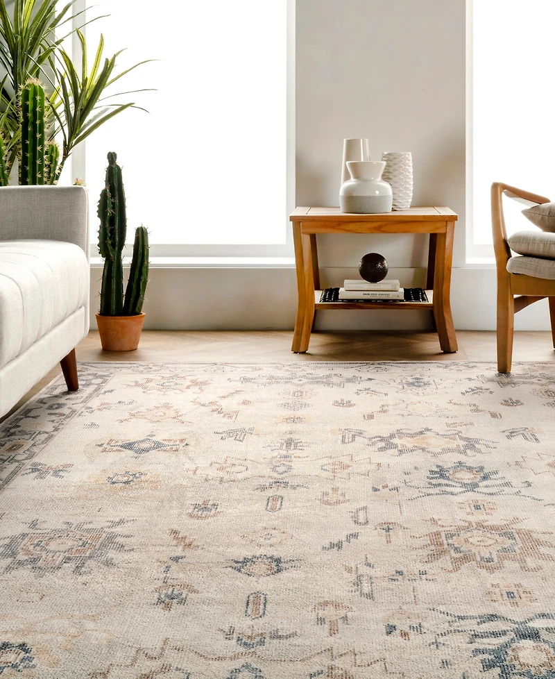 nuLoom Aurora HJAU15A Machine-Washable 5' x 8' Area Rug