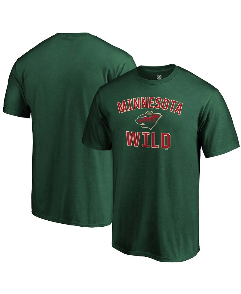 Men's Green Minnesota Wild Team Victory Arch T-shirt