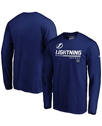 Men's Blue Tampa Bay Lightning Authentic Pro Core Collection Prime Long Sleeve T-shirt