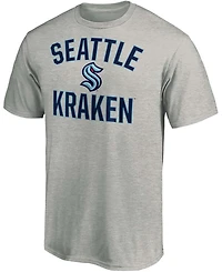 Men's Heather Gray Seattle Kraken Victory Arch T-shirt