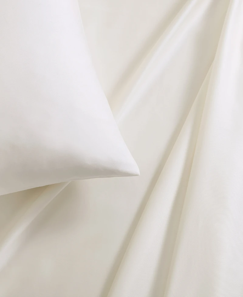Vera Wang Solid 800 Thread Count Cotton Sateen 4 Piece Sheet Set